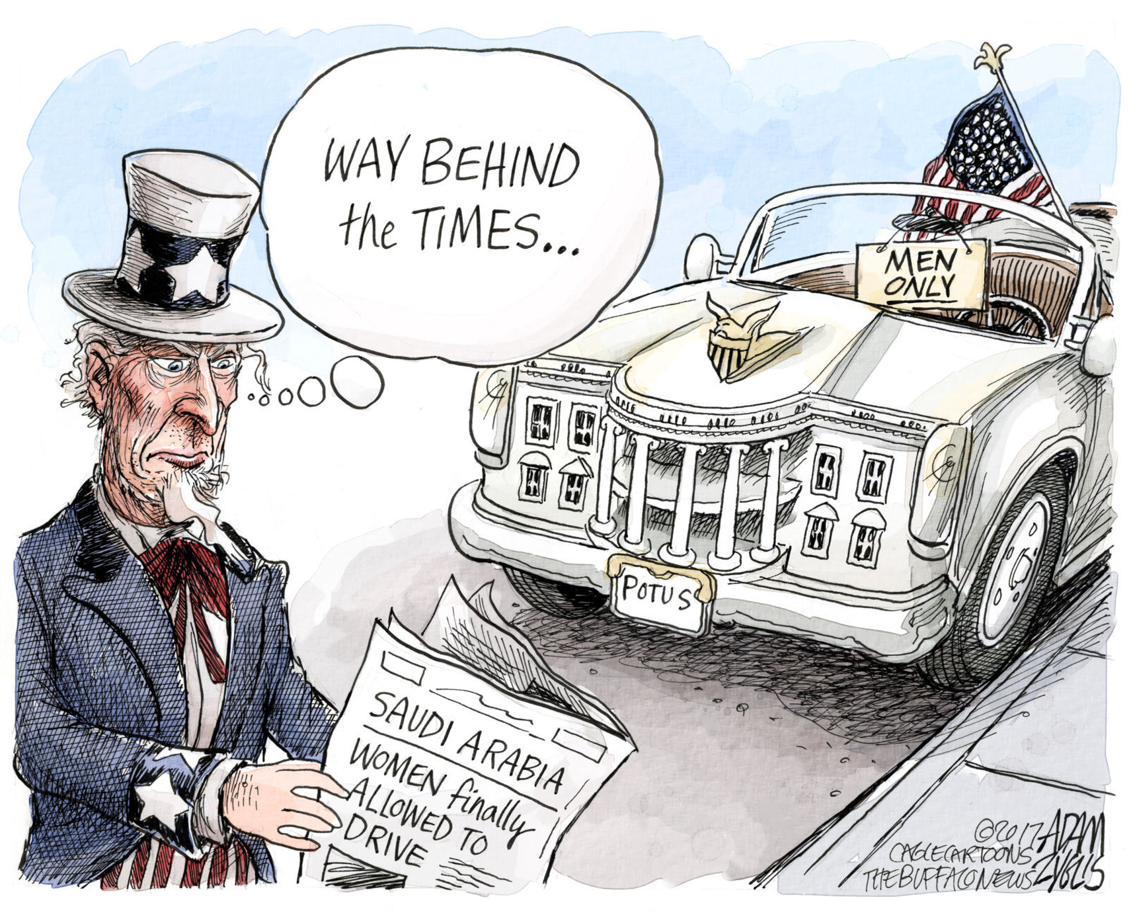 Women Drivers by Adam Zyglis, The Buffalo News